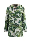 Etro Carded Wool Jacket Puffer Jackets Green In Green