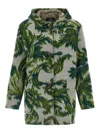 Etro Hooded Jacquard Wool-blend Jacket In Multi