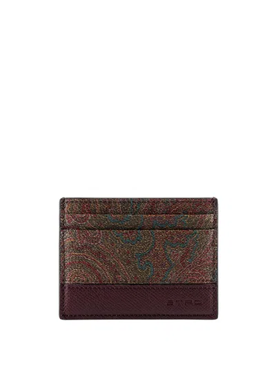 Etro Cardholder Arnica In Brown