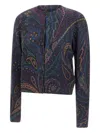 Etro Paisley-print Buttoned Cardigan In Multi