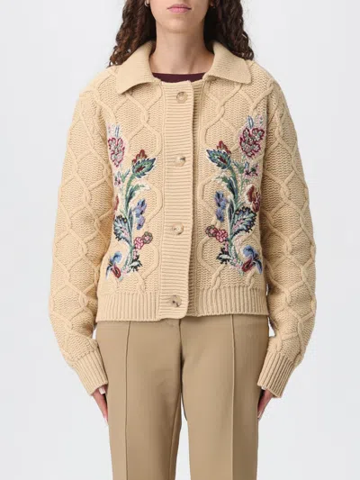 Etro Cardigan  Woman Color Beige In Gold