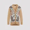 Etro Paisley Print Wool Blend Cardigan