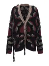 Etro Fringed Oversized Cardigan In Multicolour