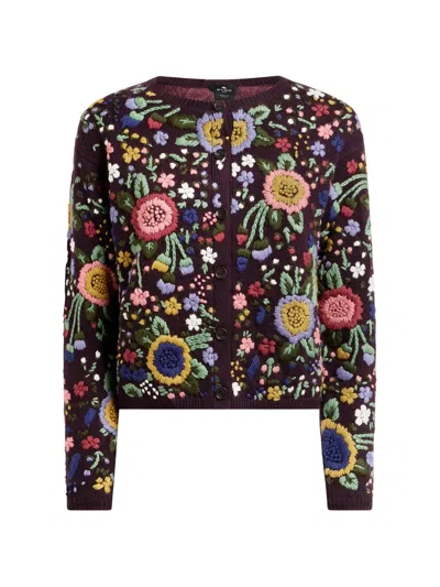 Etro Cardigan In Red