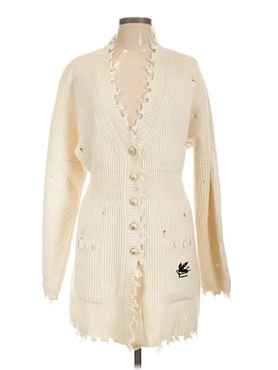 Pre-owned Etro Cardigan Sweater In Ivory
