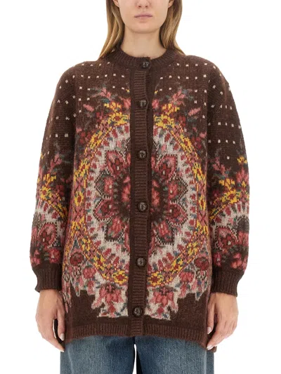 ETRO CARDIGAN WITH LOGO