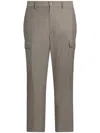 Etro Wool-blend Cargo Trousers In Grey