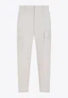Etro Streight-leg Cargo Trousers In Nude