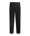 Etro Carrot Leg Wool Pants In Black