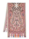 Etro Cashmere And Silk Blend Scarf Pink