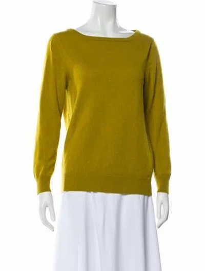 Pre-owned Etro Cashmere Bateau Neckline Sweater In Green