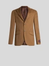 Etro , Cashmere Blazer, Man, Light Brown, Size 50 In Light Brown
