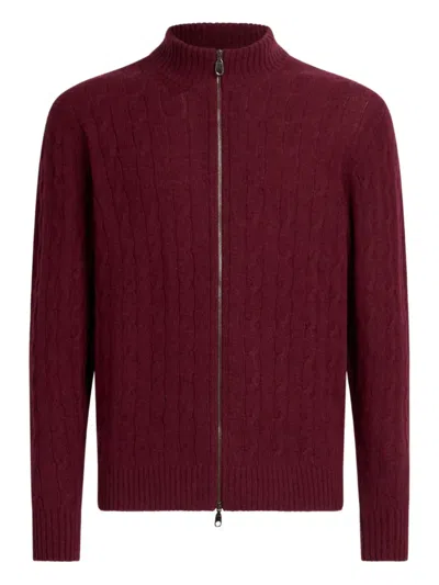 Etro Cashmere Cardigan In Red