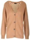 Etro Cashmere Cardigan Knitwear Beige