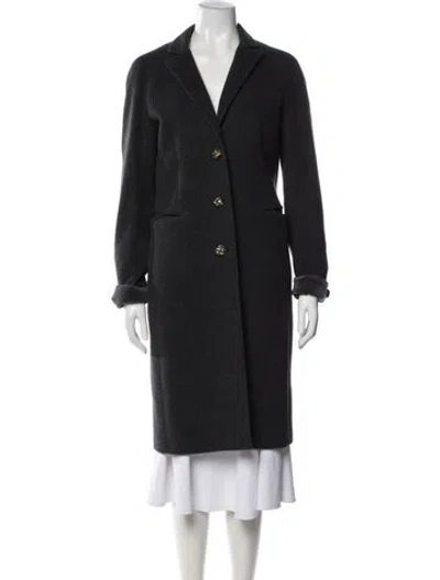 Pre-owned Etro Cashmere Coat In Black