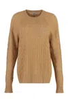 Etro Cashmere Crew-neck Sweater In Brown