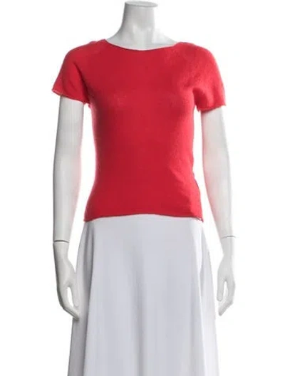 Pre-owned Etro Cashmere Crew Neck Sweater In Red