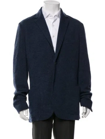 Pre-owned Etro Cashmere Jacket In Blue