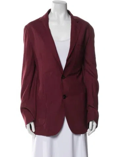 Pre-owned Etro Cashmere Jacket W/ Tags In Burgundy