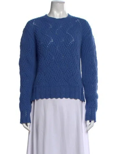 Pre-owned Etro Cashmere Patterned Sweater In Blue