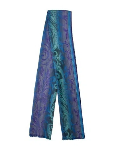 Pre-owned Etro Cashmere Printed Scarf In Multi