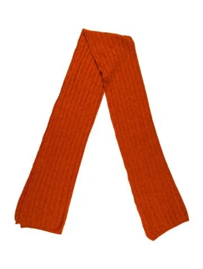 Pre-owned Etro Cashmere Scarf In Orange