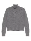 Etro Grey High-neck Sweater