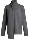 Etro , Wool And Cashmere Sweater, Woman, Grey, Size 48 In Grey