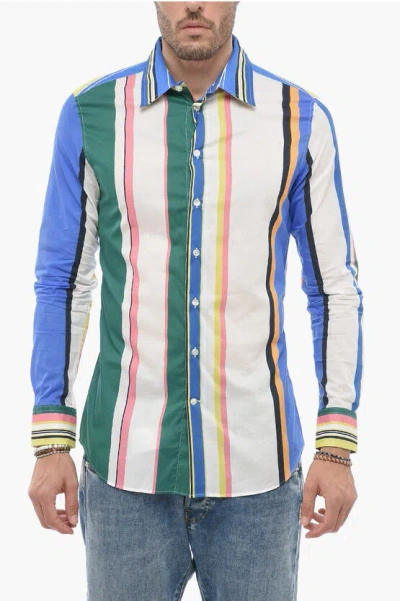 Etro Casual Cotton Shirt In Blue