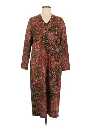 Etro Casual Dress In Burgundy