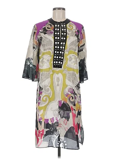 Pre-owned Etro Casual Dress In Gray
