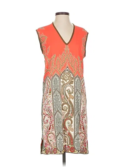 Pre-owned Etro Casual Dress In Orange