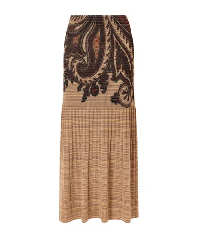 Etro Casual Skirt In Neutral