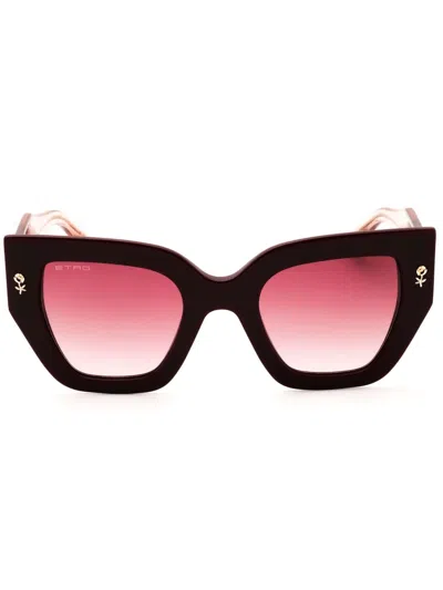 Etro Butterfly-frame Sunglasses In Black