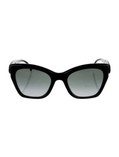 Pre-owned Etro Cat-eye Gradient Sunglasses In Black