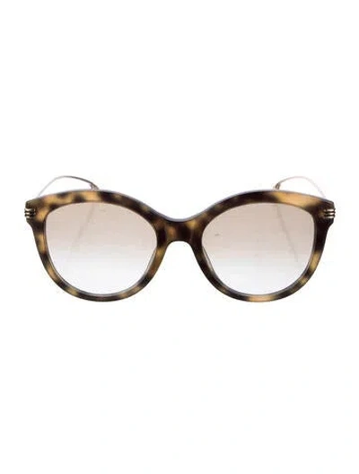 Pre-owned Etro Cat-eye Gradient Sunglasses In Brown