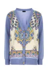 Etro V-neck Patterned Cardigan With Long Sleeves