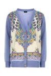 Etro V-neck Patterned Cardigan With Long Sleeves