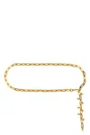 Etro Adjustable Chain Link Belt With Gold Finish In Gold