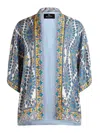 Etro Medallion And Paisley Print Silk Twill Kesa In Multicolour