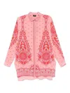 Etro Printed Button-up Silk Shirt In Nude & Neutrals