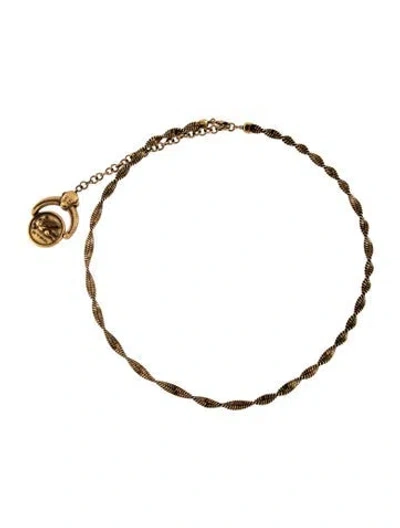 Pre-owned Etro Charm Pendant Necklace, 21" In Multicolor