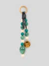 Etro , Charm With Marbles And Pegaso Medallion, Man, White In White
