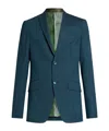 Etro Checked Blazer In Green