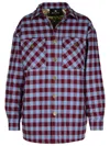 Etro 'check' Multicolor Cotton Shirt Women In Multicolor
