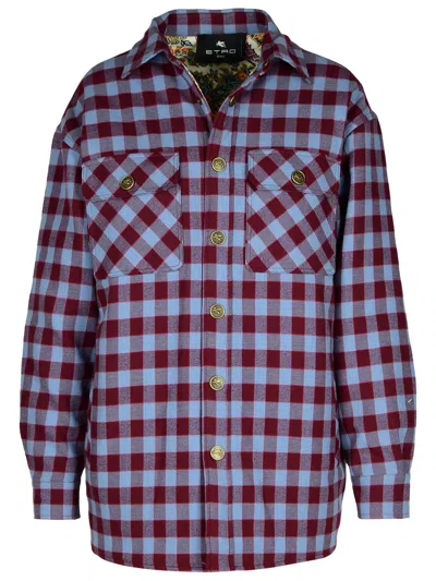 ETRO ETRO 'CHECK' MULTICOLOR COTTON SHIRT WOMEN