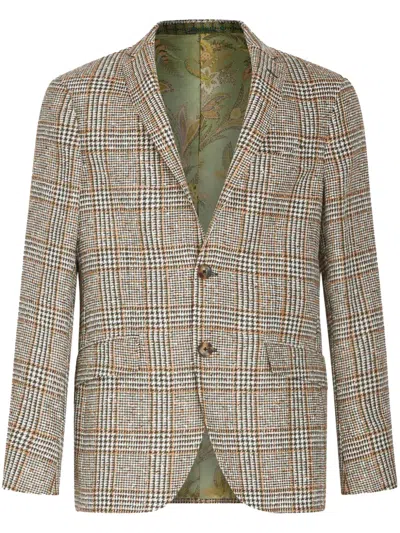 ETRO CHECKED HOUNDSTOOTH BLAZER