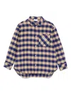 Etro Checked Shirt In Blue