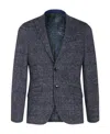 Etro Checked Single-breasted Blazer In Blue
