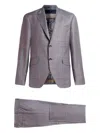 Etro Checked Single-breasted Suit In Purple